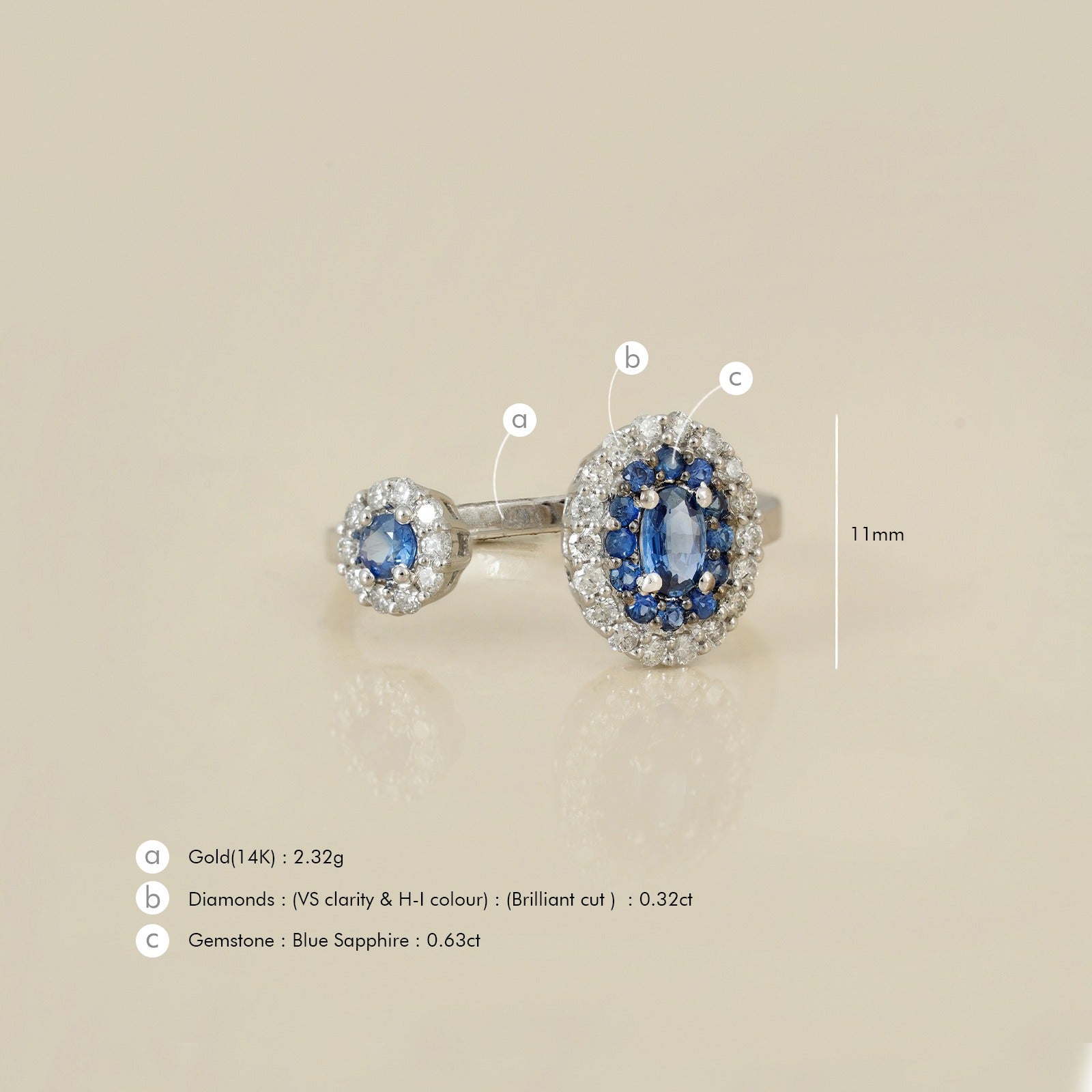 Adele Sapphire Ring