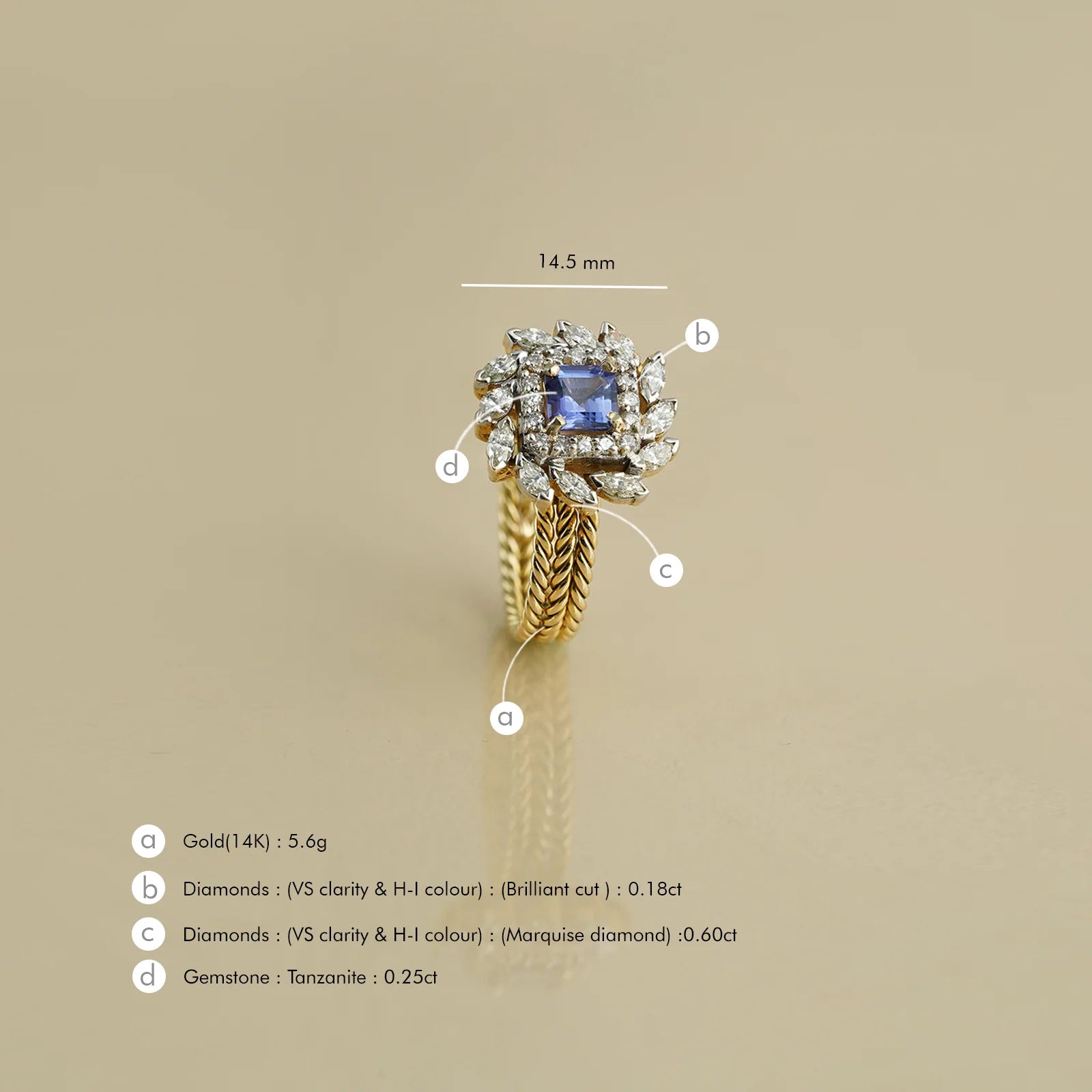 Eden Tanzanite Ring