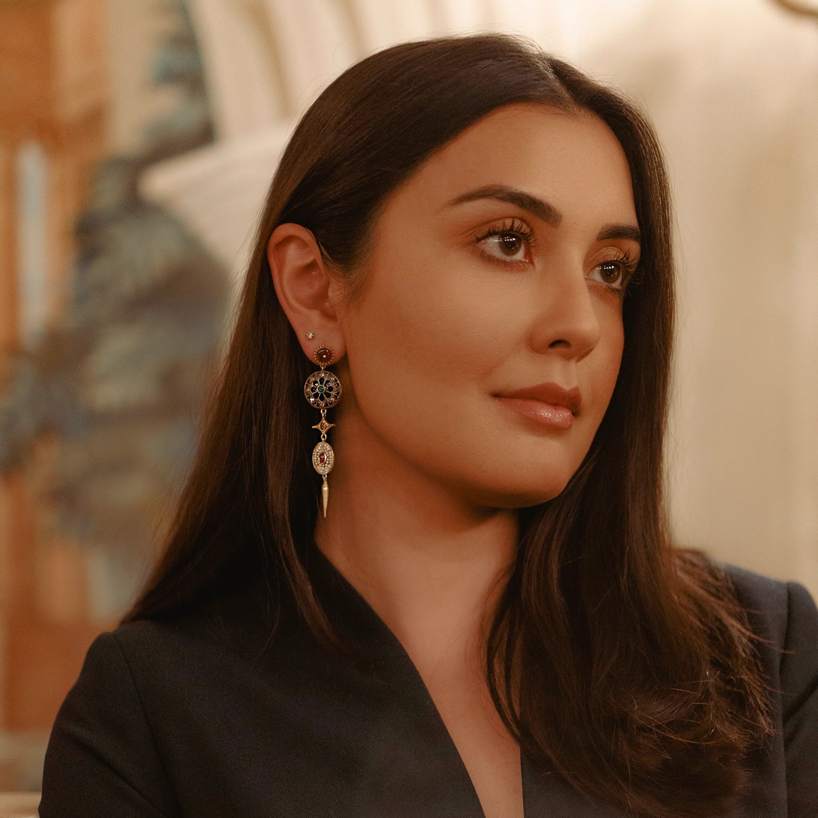 Firdos Chandelier Earrings