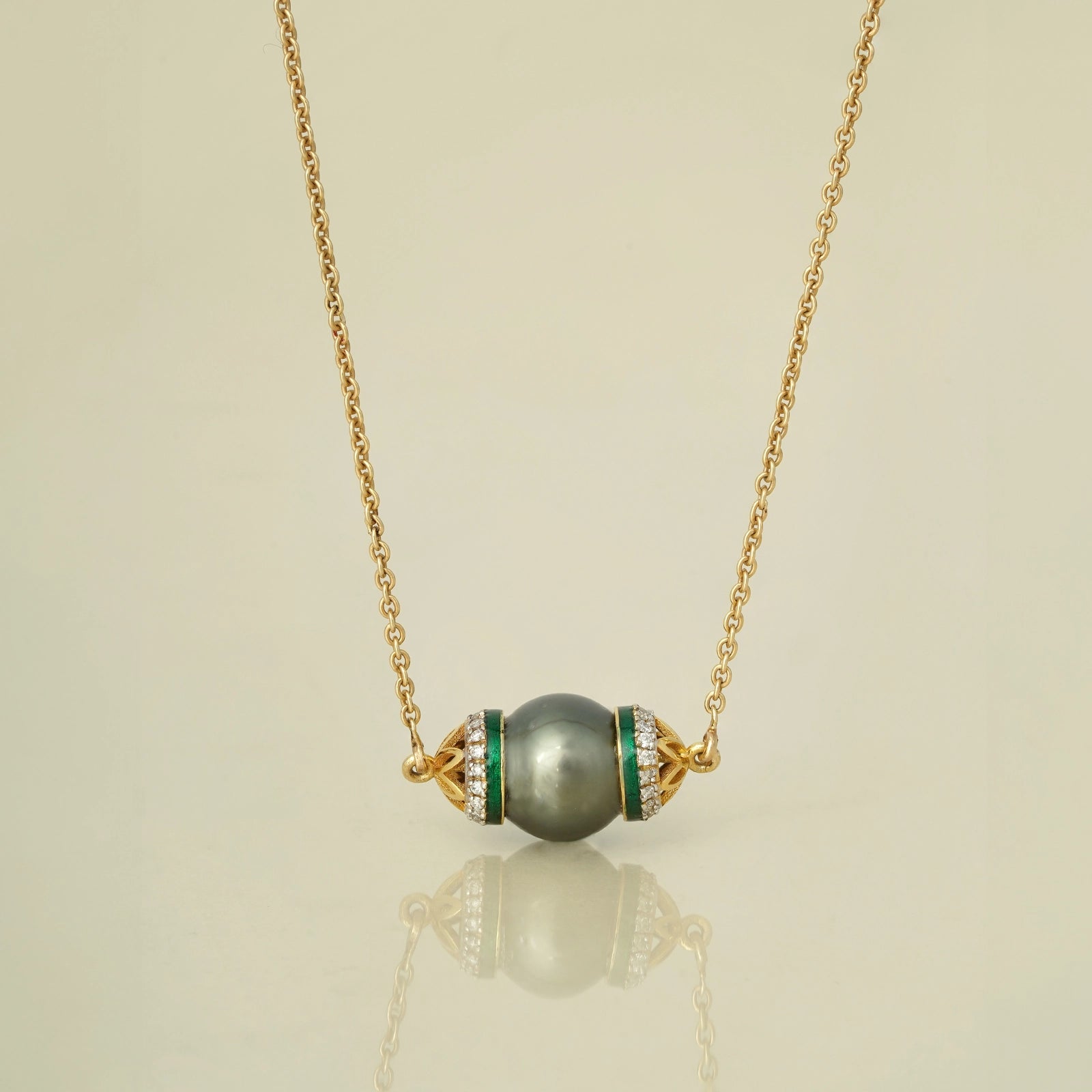 Chloe Tahitian Pearl Pendant Necklace