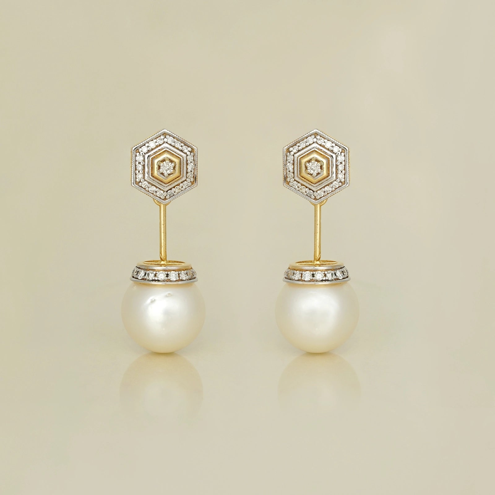 Hexa South Sea Pearl Earrings