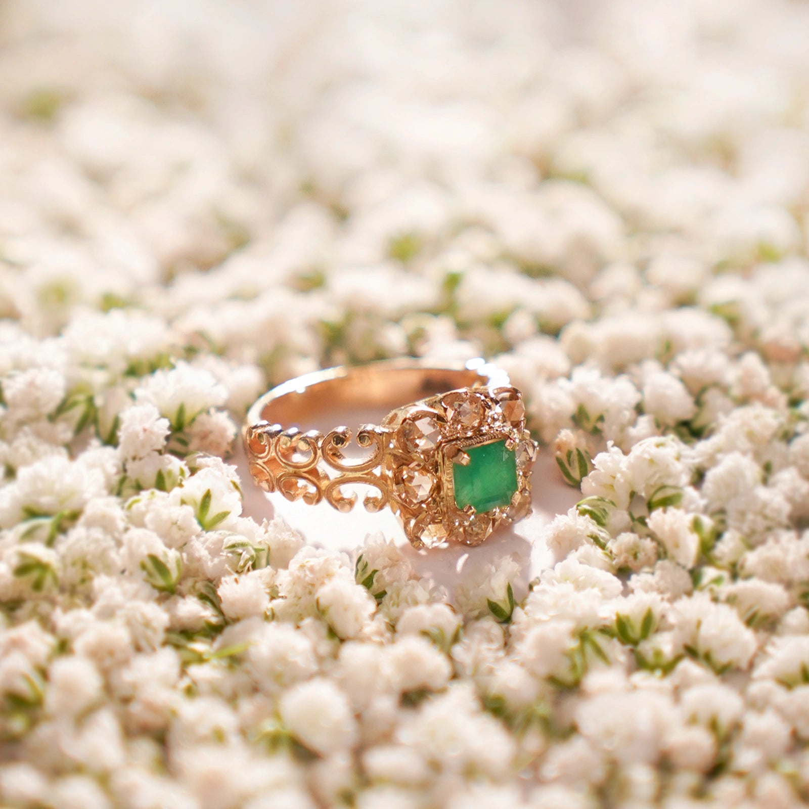 Julia Emerald Ring