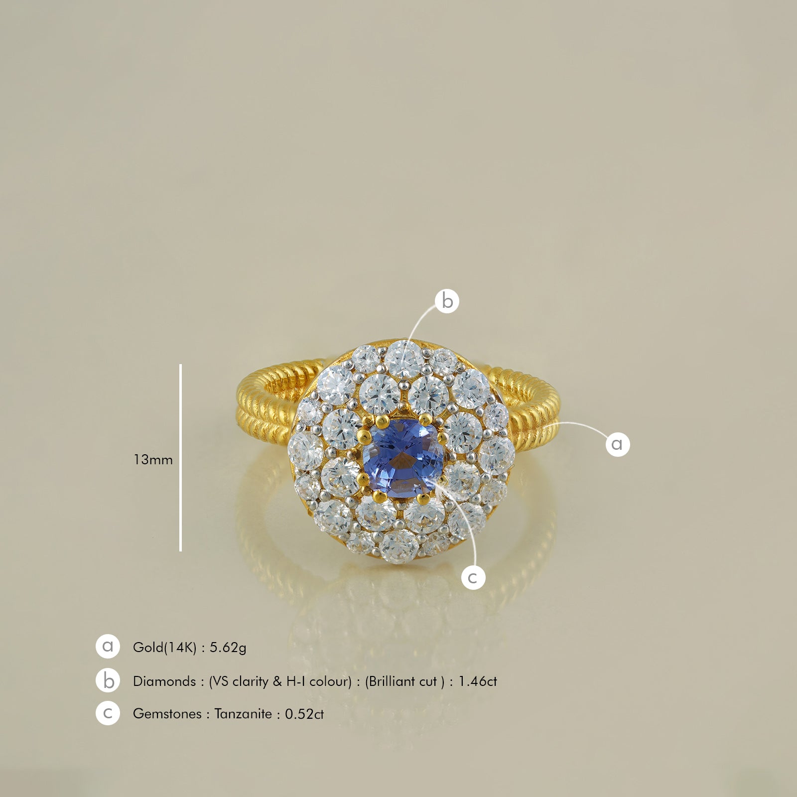 Megan Tanzanite Ring