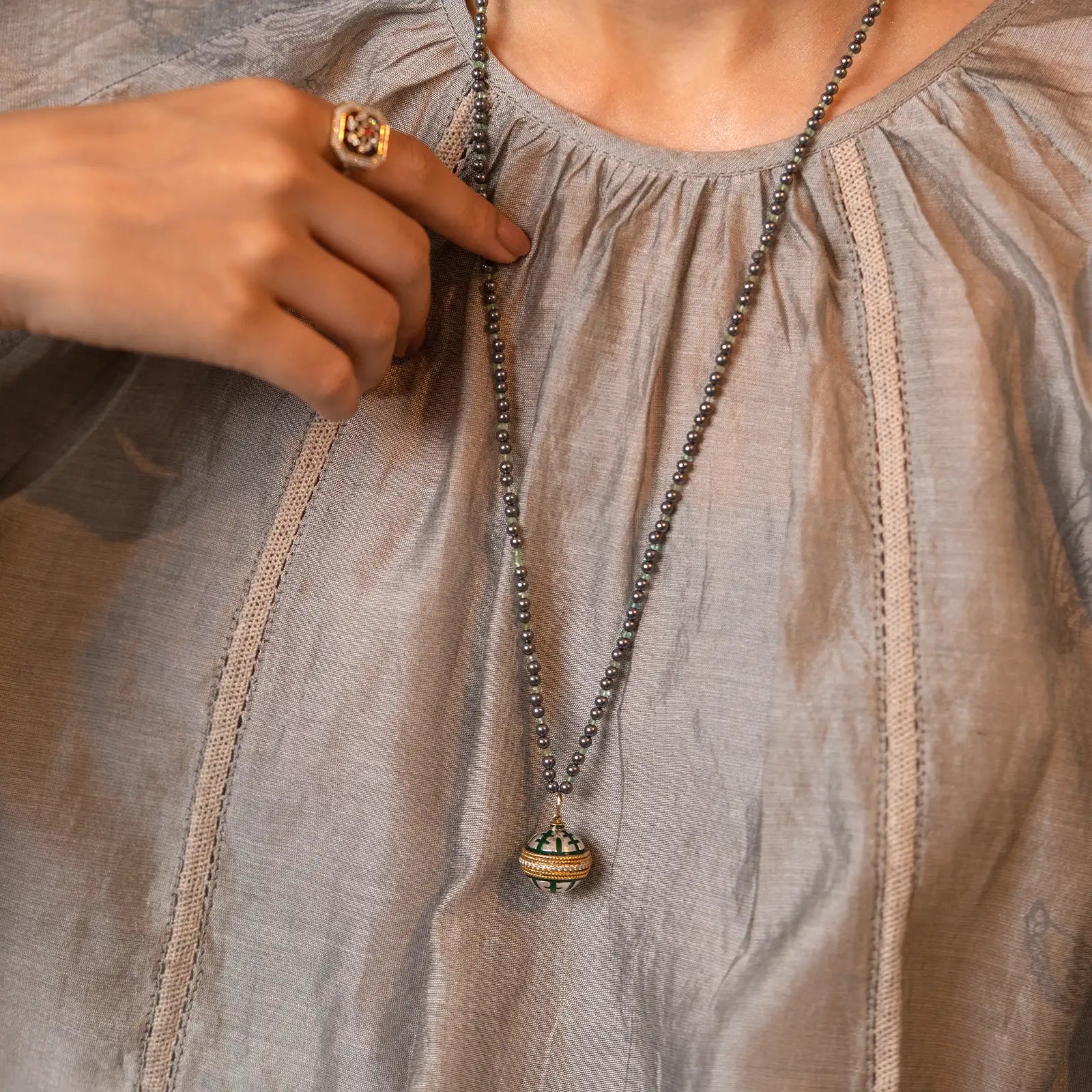Sage Eva Message Locket