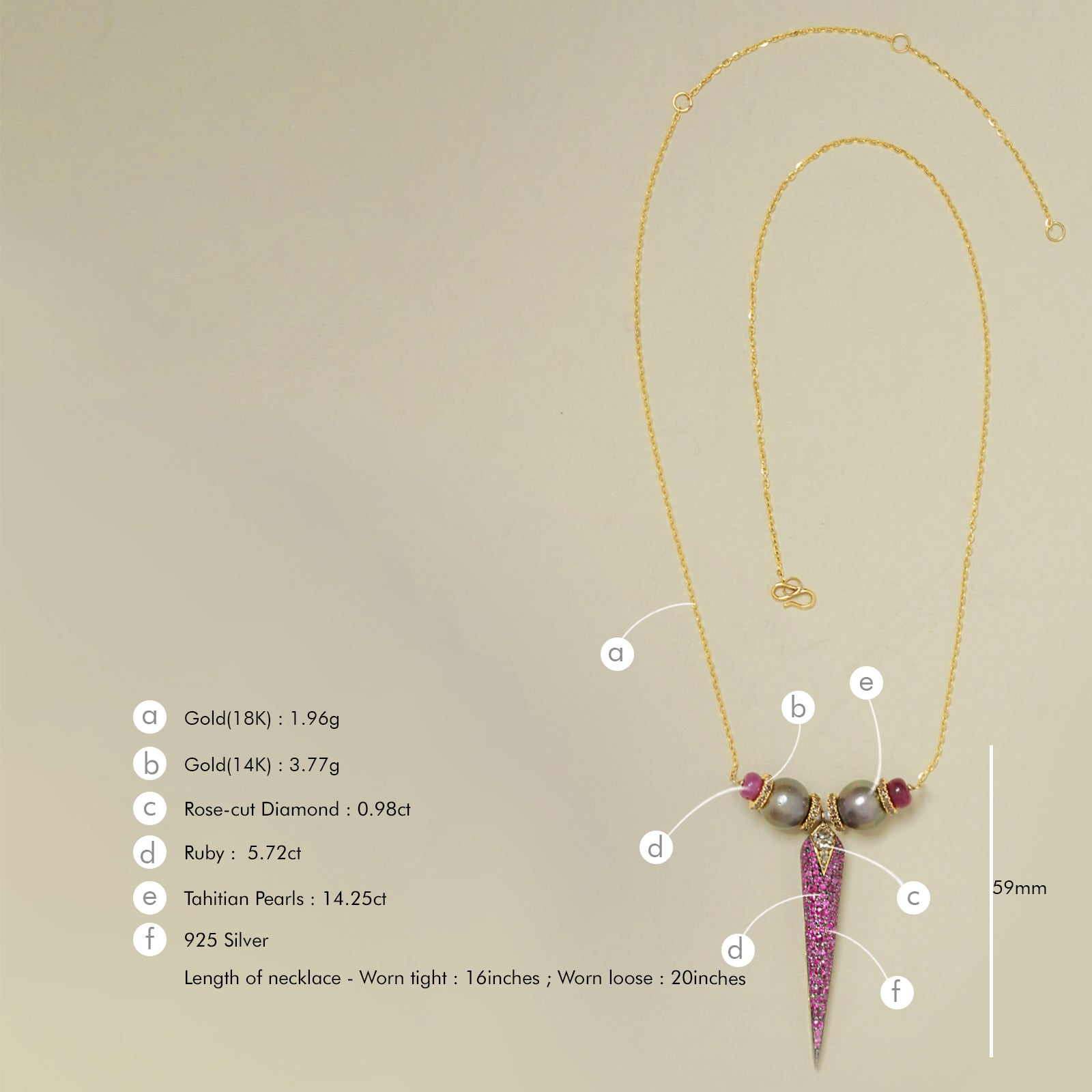 Rosa Ruby Necklace