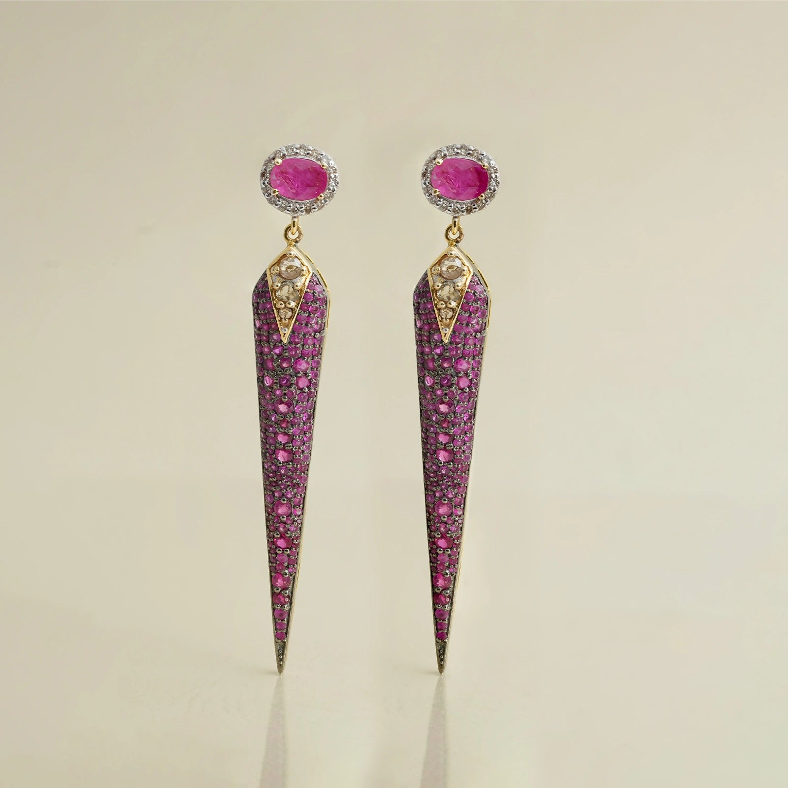 Rosa Ruby Earrings
