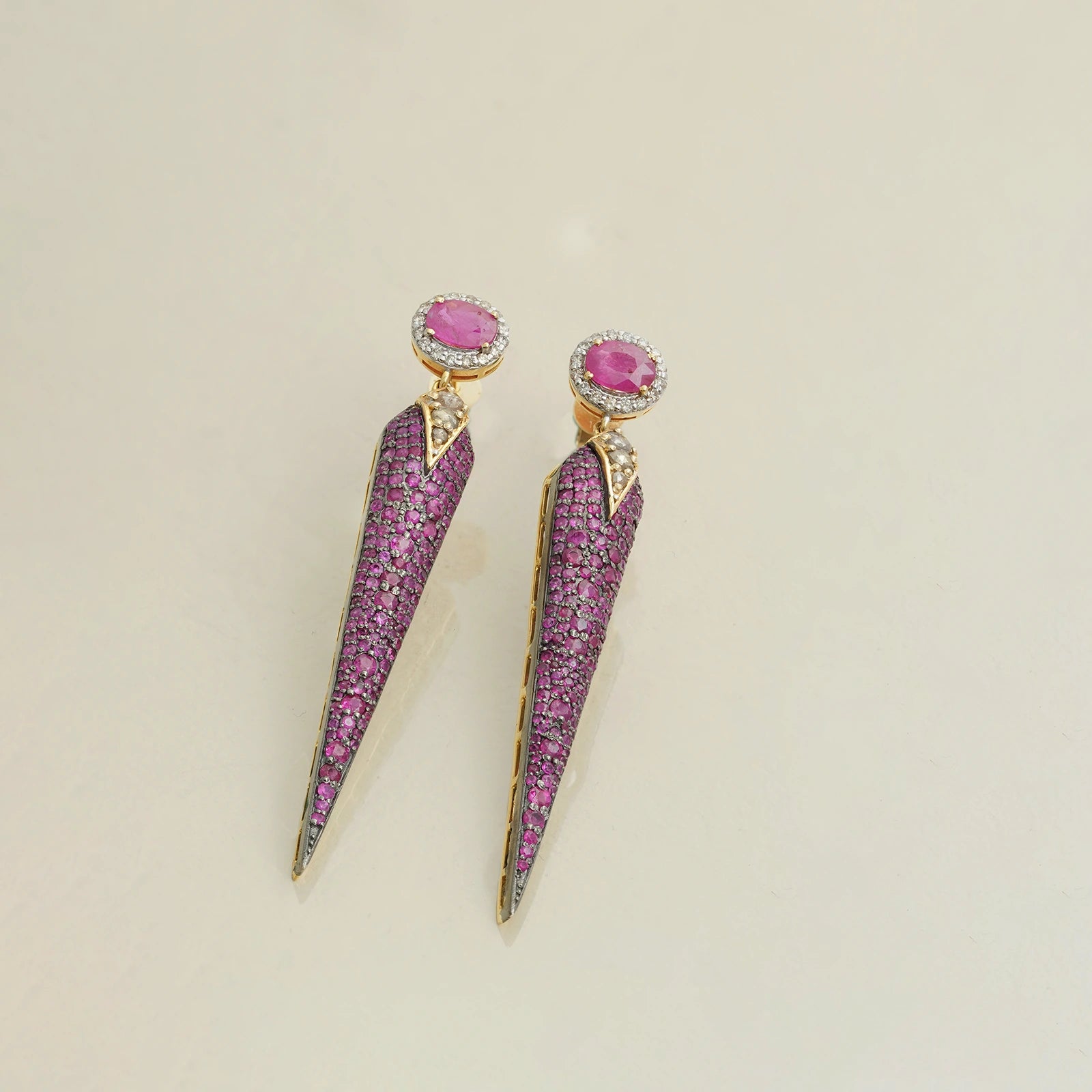 Rosa Ruby Earrings