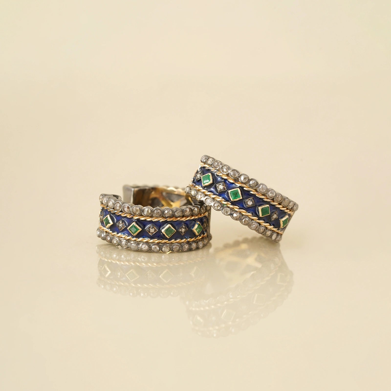 Pavia Cobalt Blue Mini Hoops
