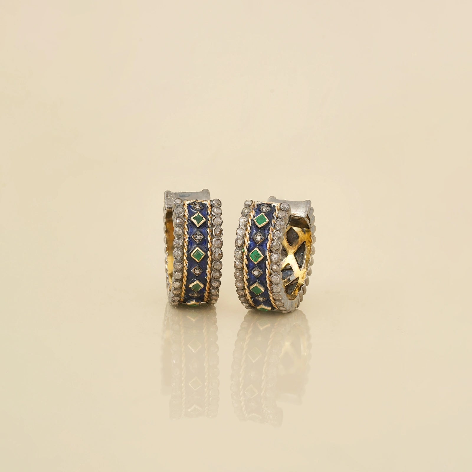 Pavia Cobalt Blue Mini Hoops