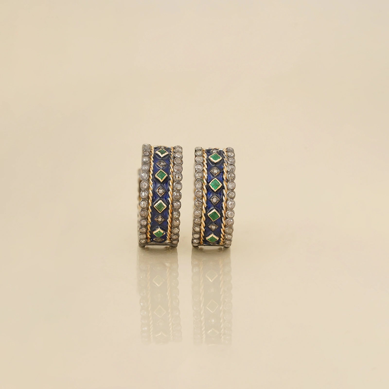 Pavia Cobalt Blue Mini Hoops
