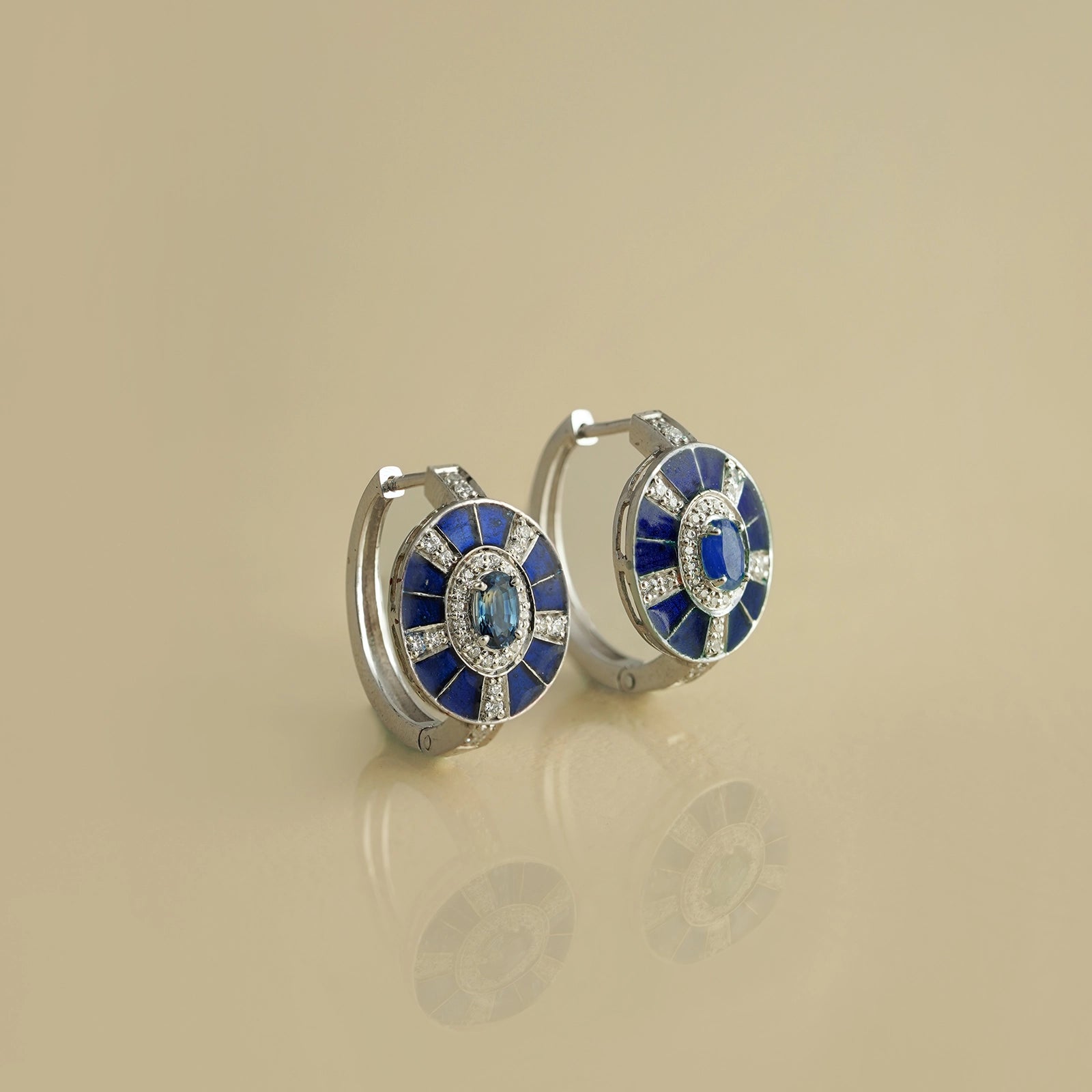 Alex Sapphire Mini Hoops