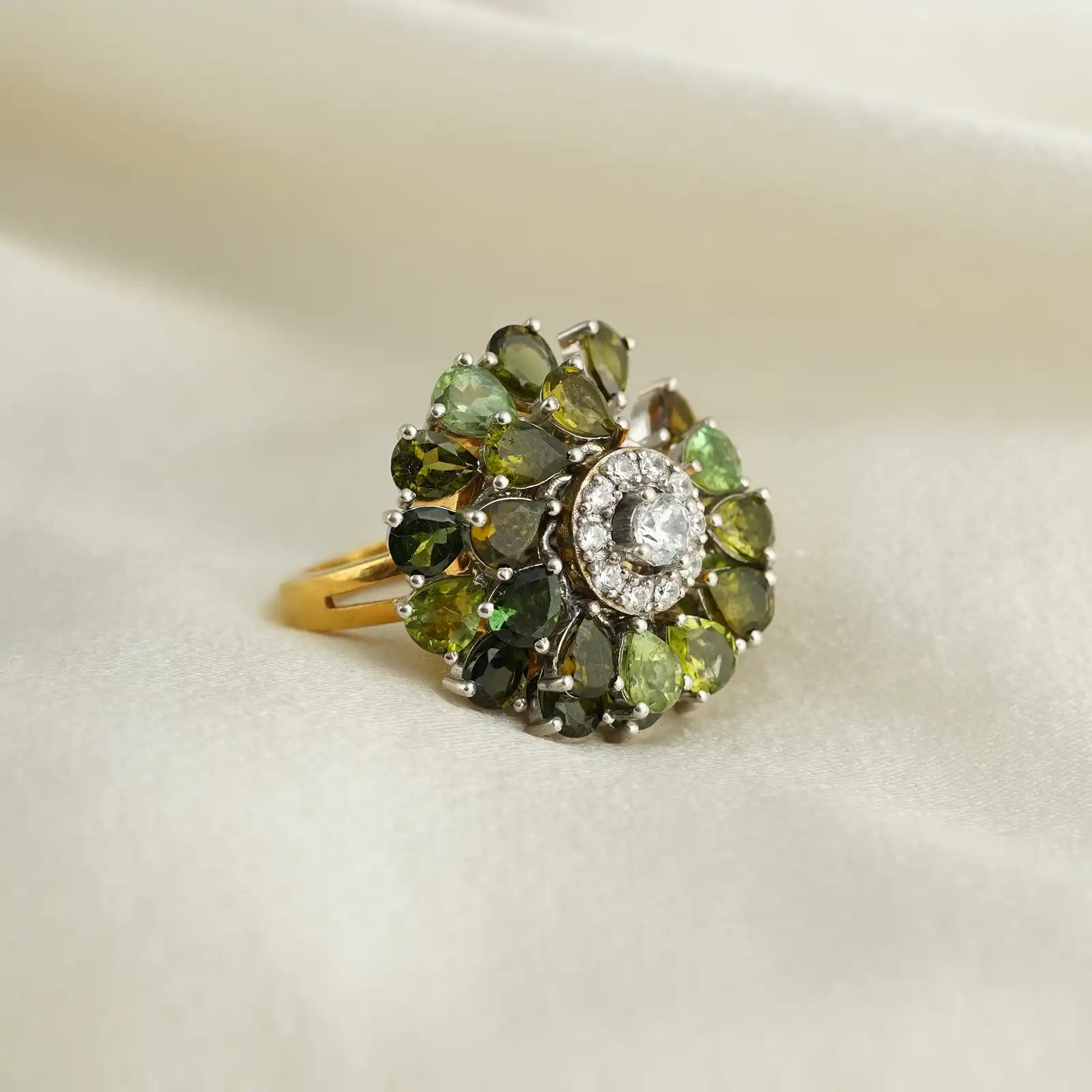 Dahlia Olive Ring