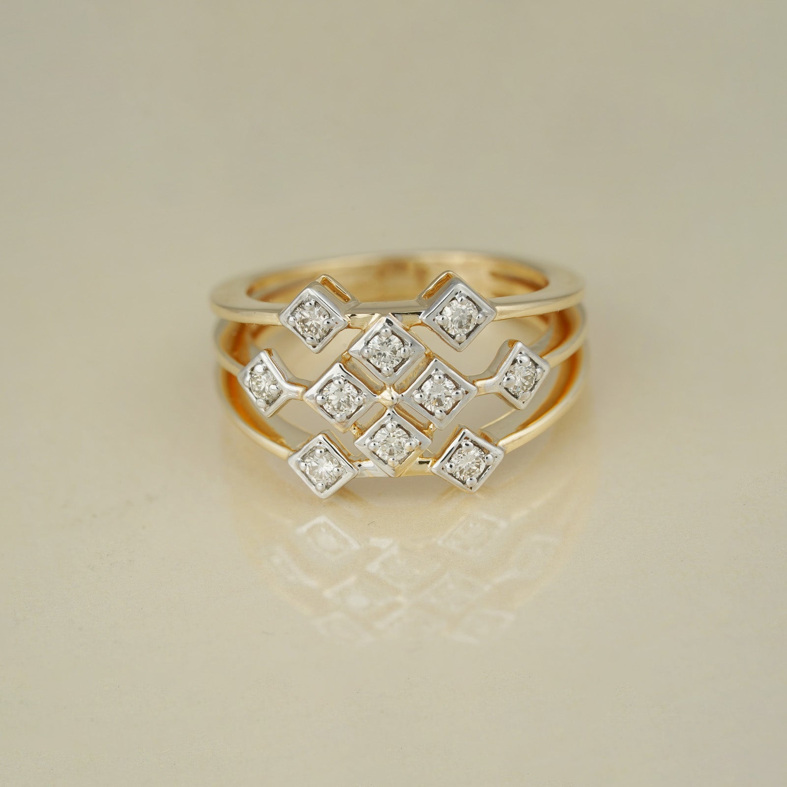 Gold and Diamond Ring
