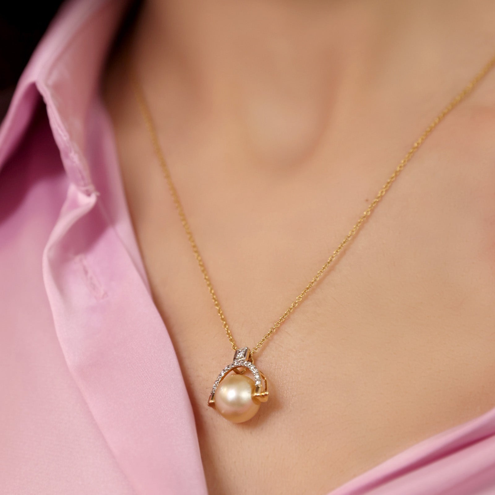 Grace Kelly South Sea Pearl Pendant Necklace