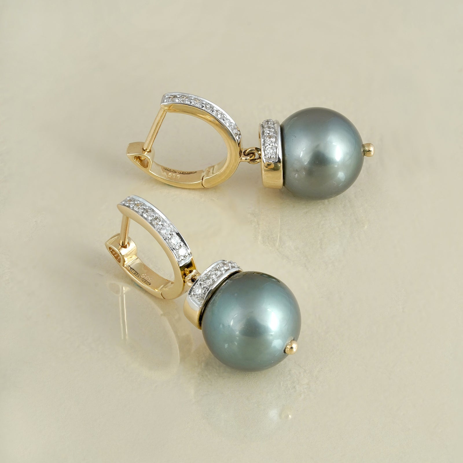 Tahitian Pearl Drop Earrings June Earrings Designer Fine Jewelry