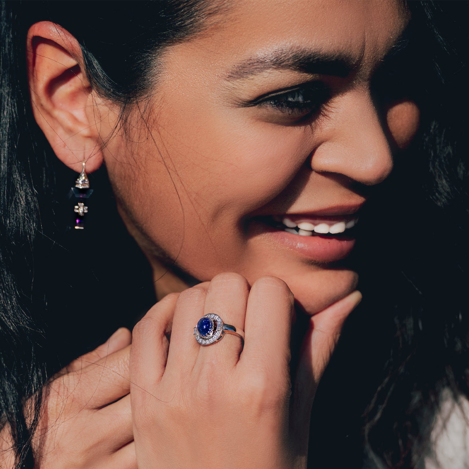 Tanzanite Diamond Ring