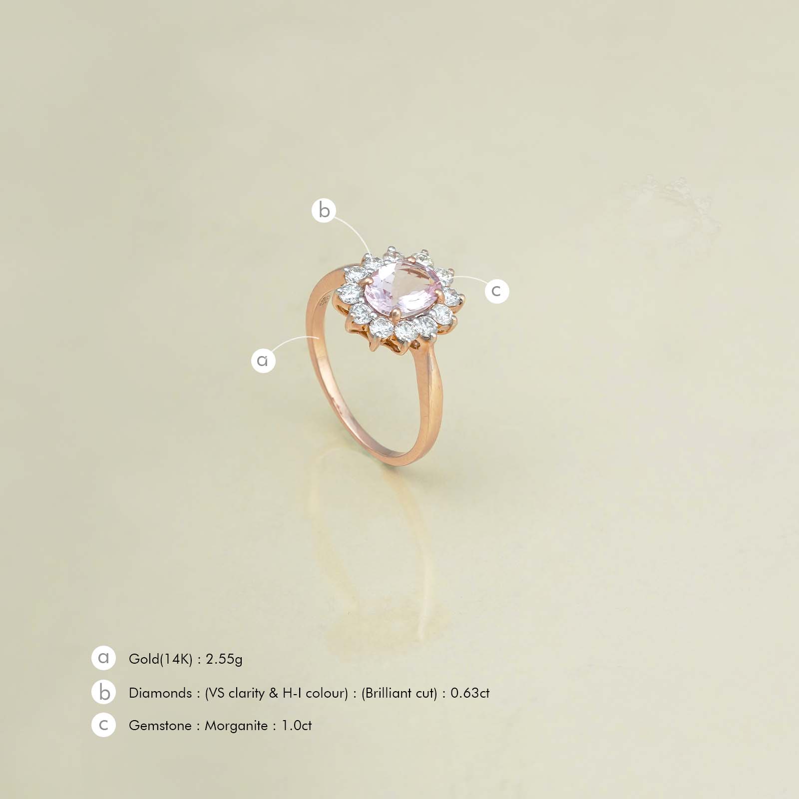 Venice Morganite Ring