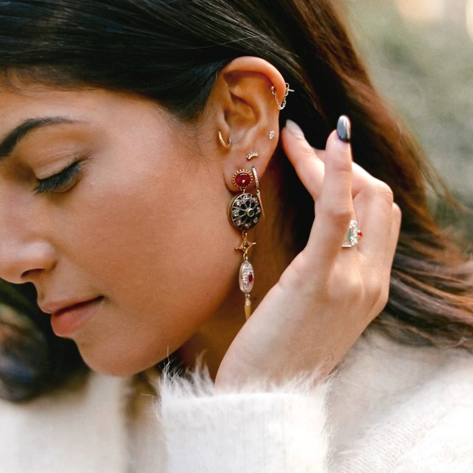 Firdos Chandelier Earrings
