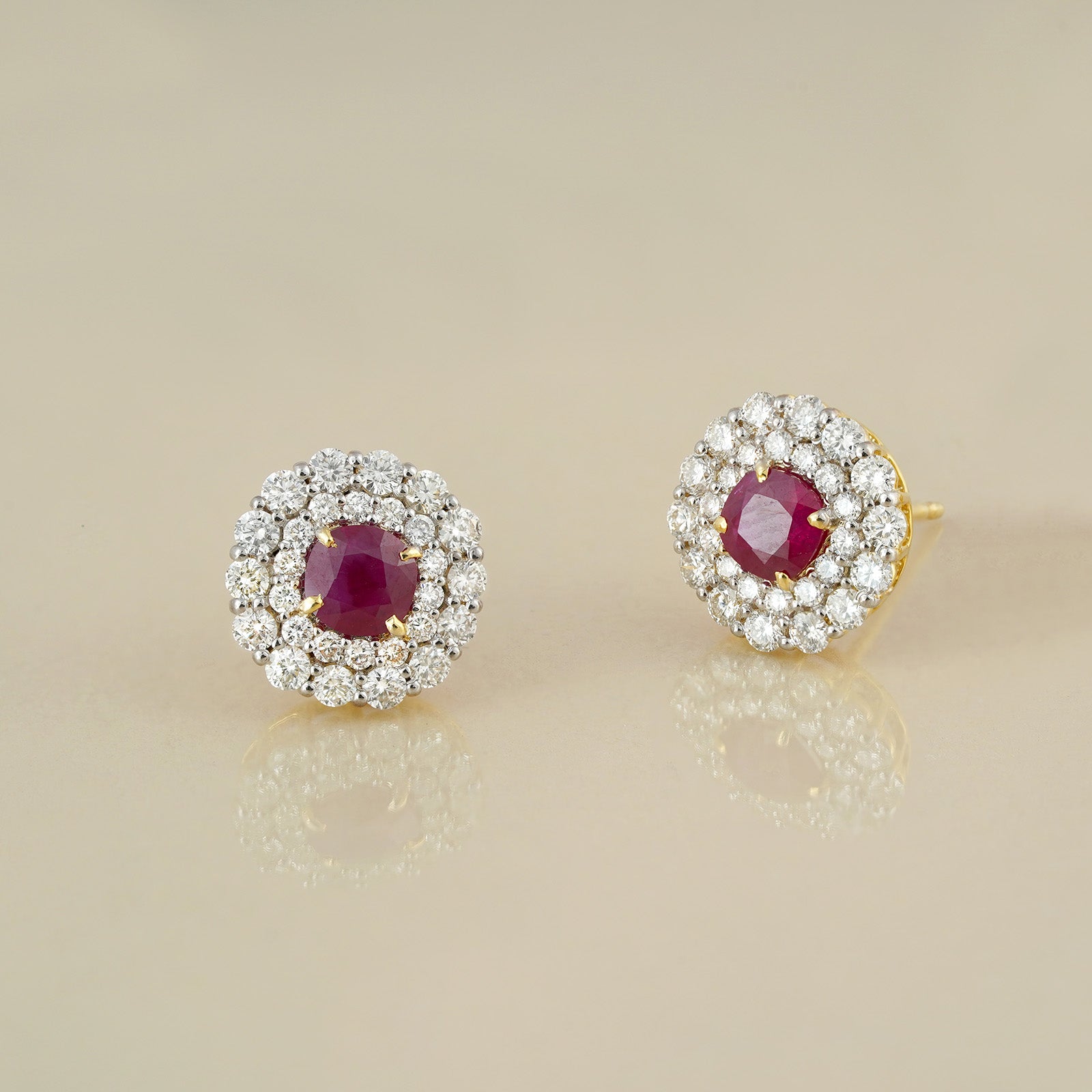 Carmen Ruby Ear Studs