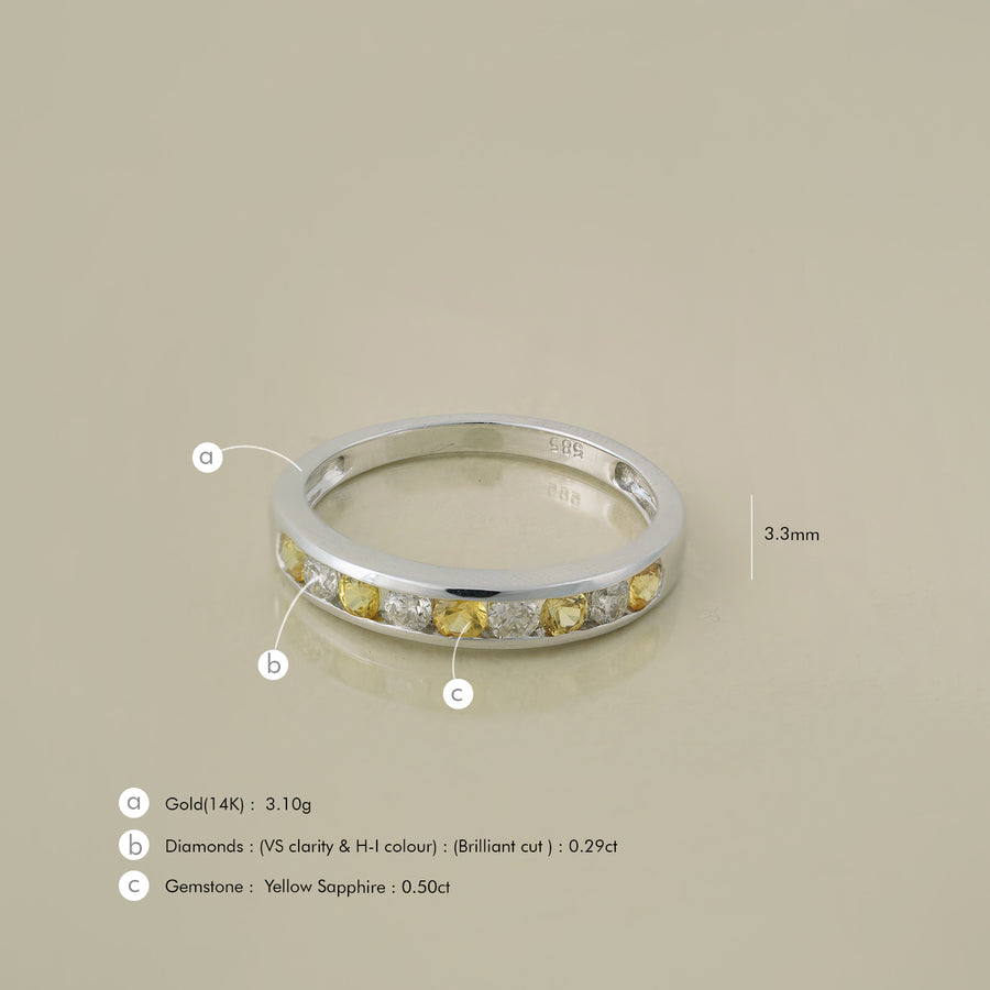 Stella Yellow Sapphire Ring