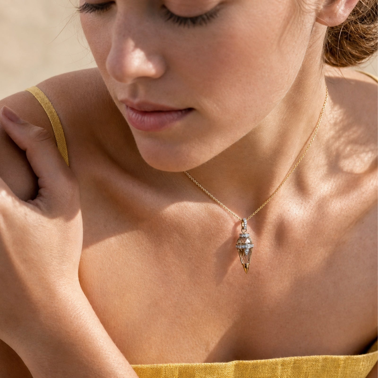Harmony Olive Mini Necklace