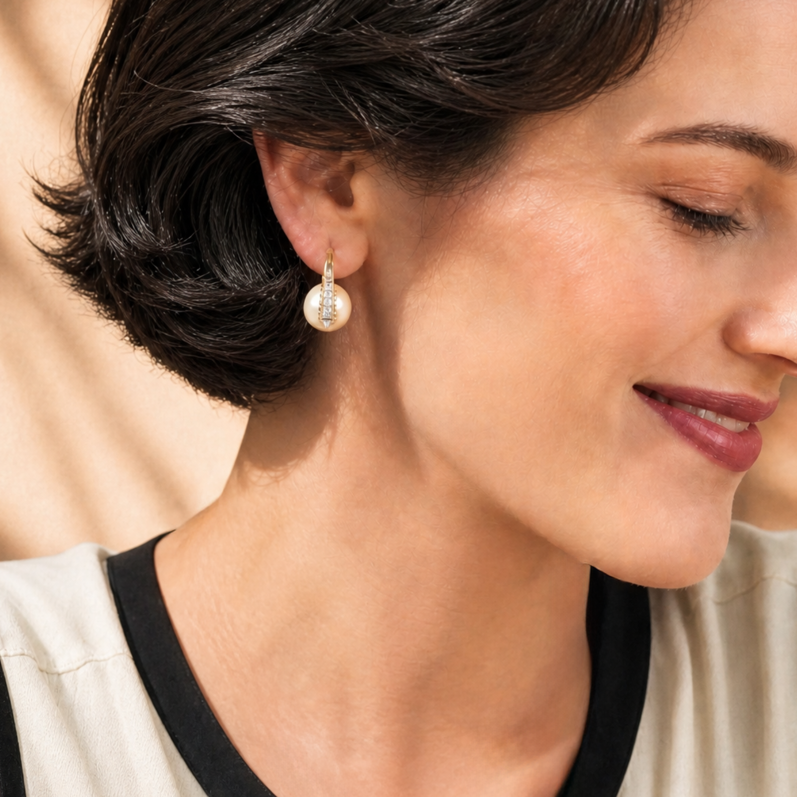 Grace Kelly South Sea Pearl Statement Earrings