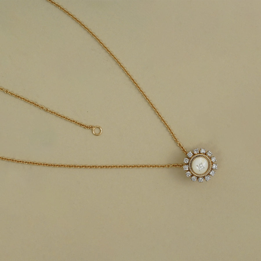 Zoe Snow Pendant Necklace