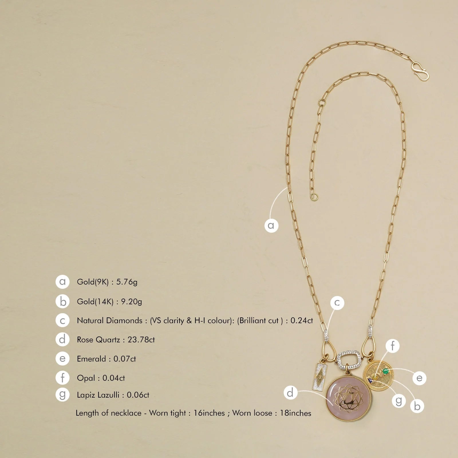 Anah Rose Pendant Necklace