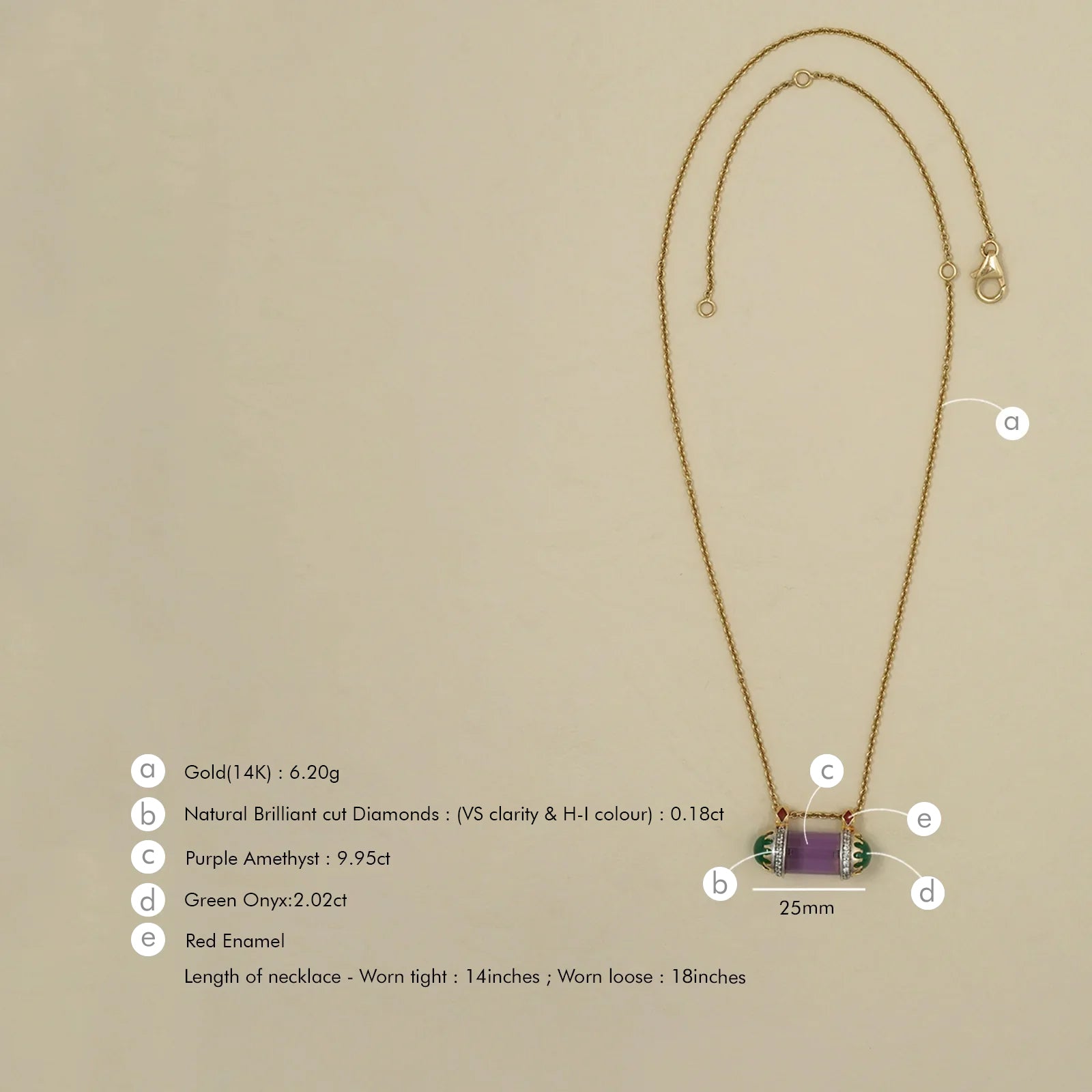 Aurora Amethyst Necklace