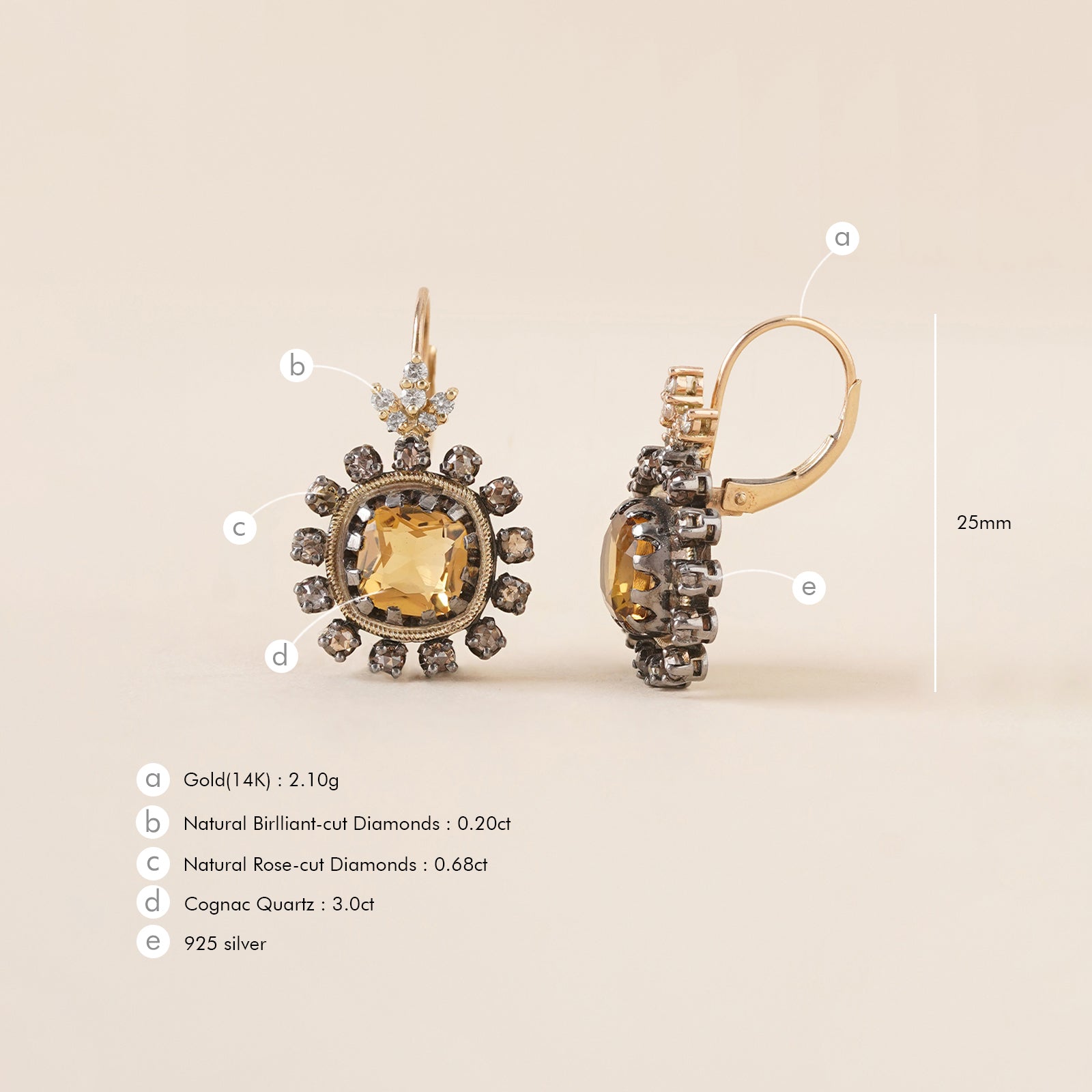 Cairo Honey Earrings