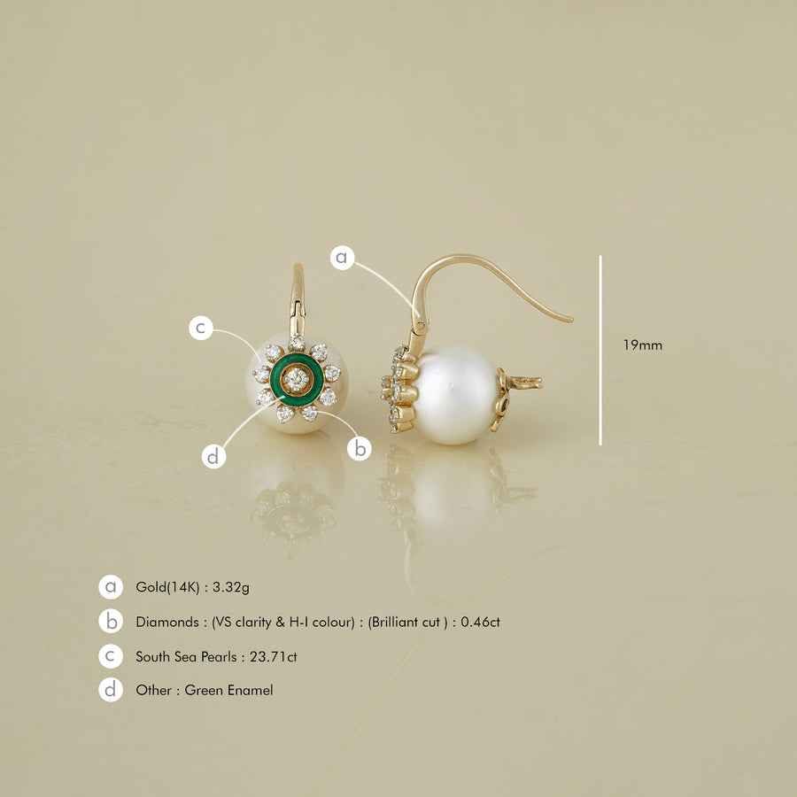 Camille South Sea Pearl Earrings