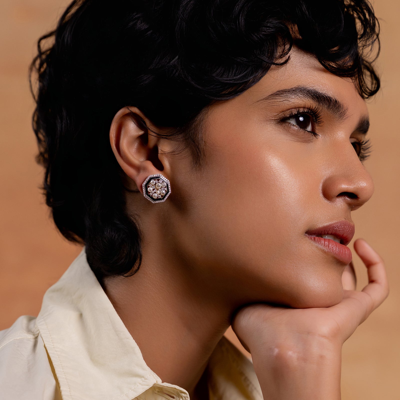 Cleo Snow Ear Studs