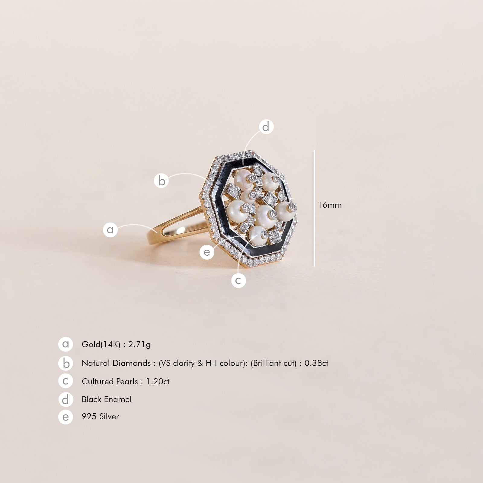 Cleo Snow Ring