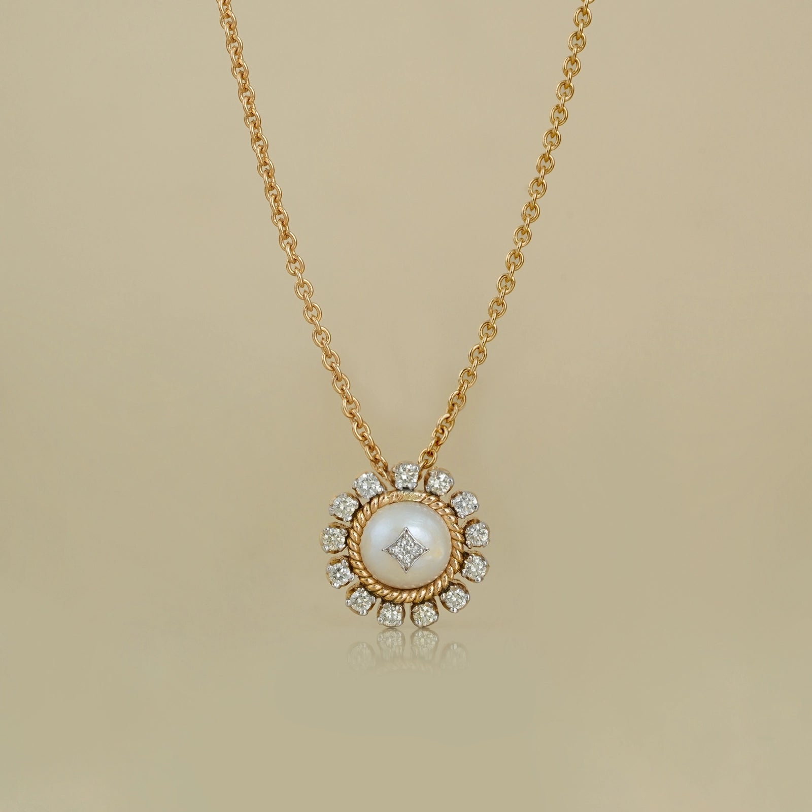 Zoe Snow Pendant Necklace