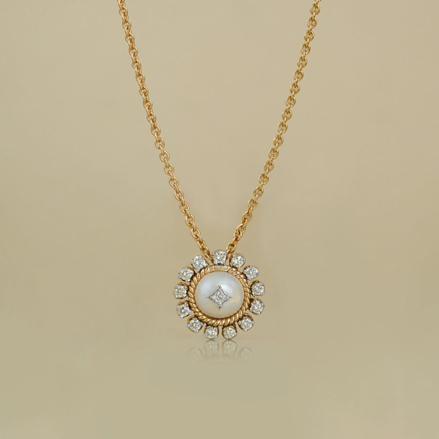 Zoe Snow Pendant Necklace