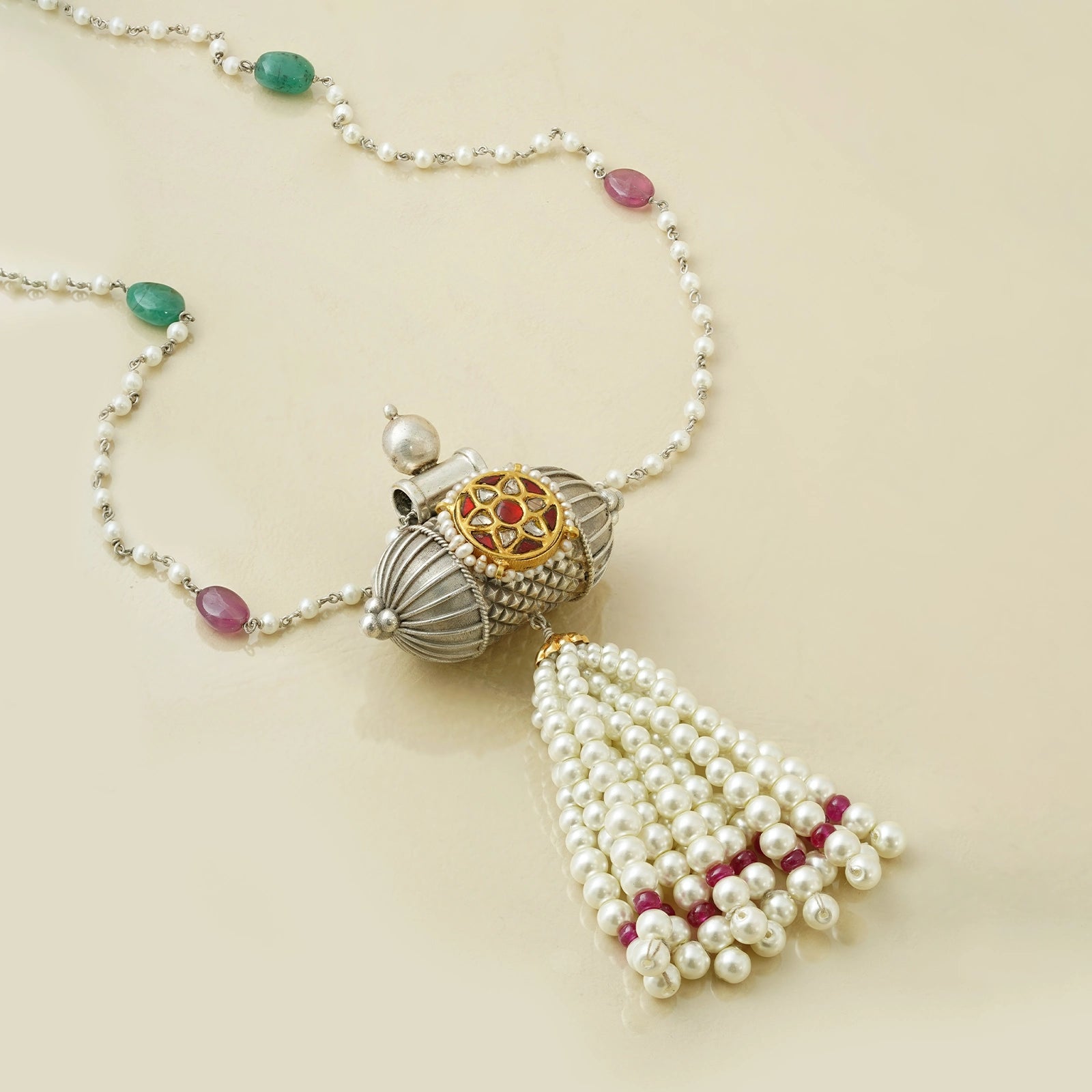 Cutch Tassel Necklace
