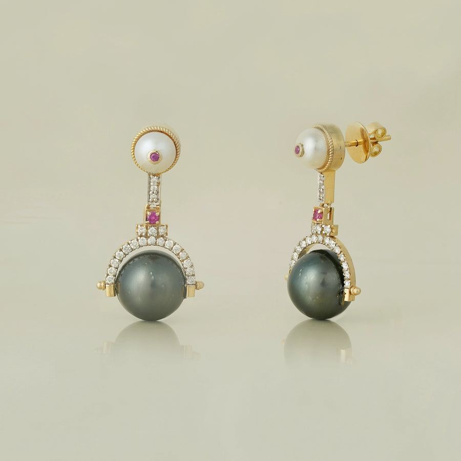 Debbie Tahitian Pearl Mini Drop Earrings