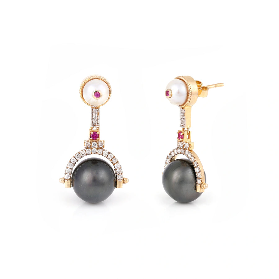 Debbie Tahitian Pearl Mini Drop Earrings