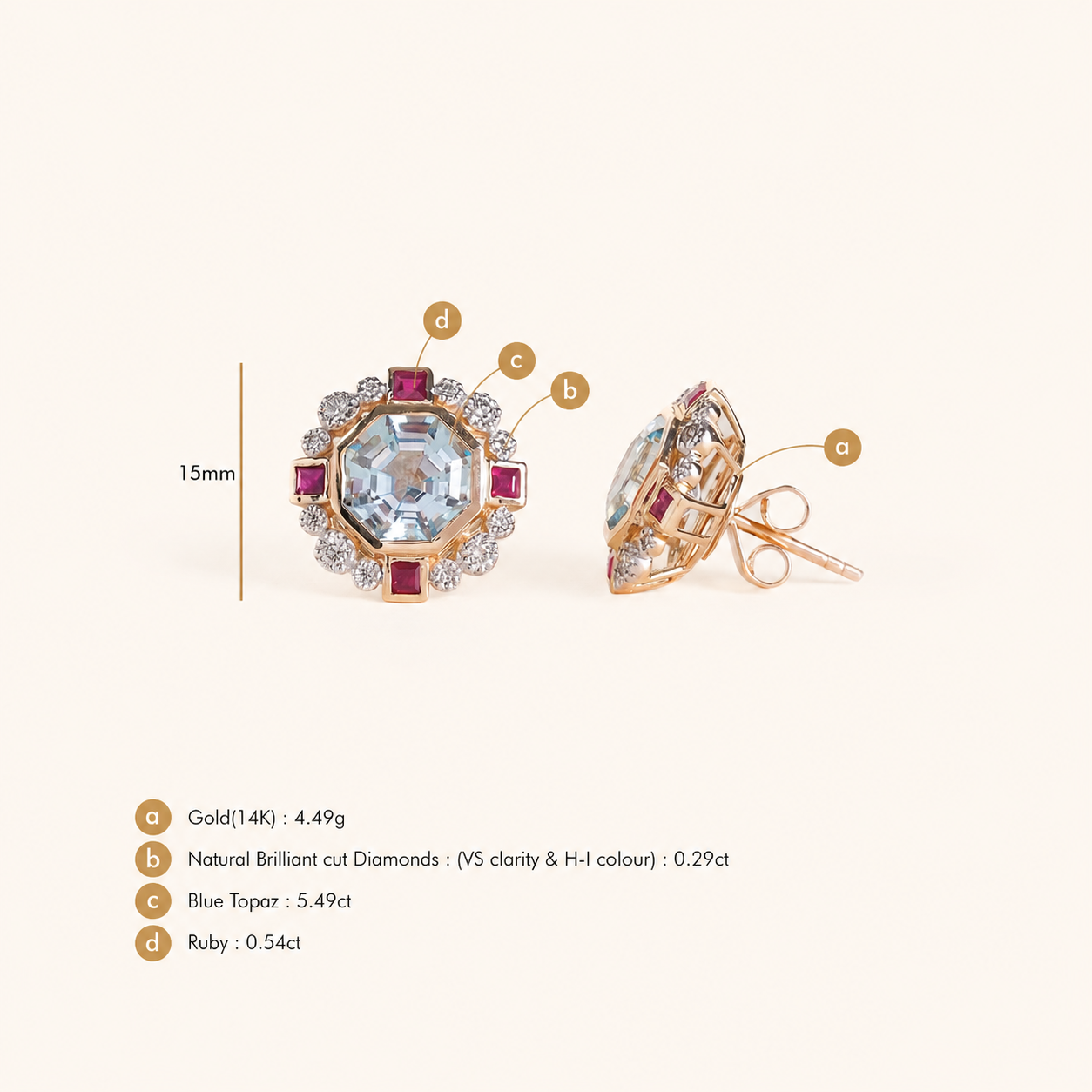 Elina Ear Studs