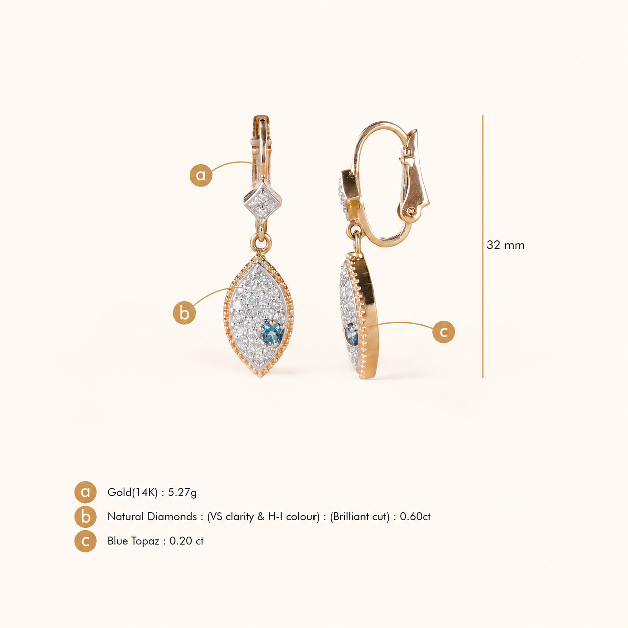 Evil Eye Earrings