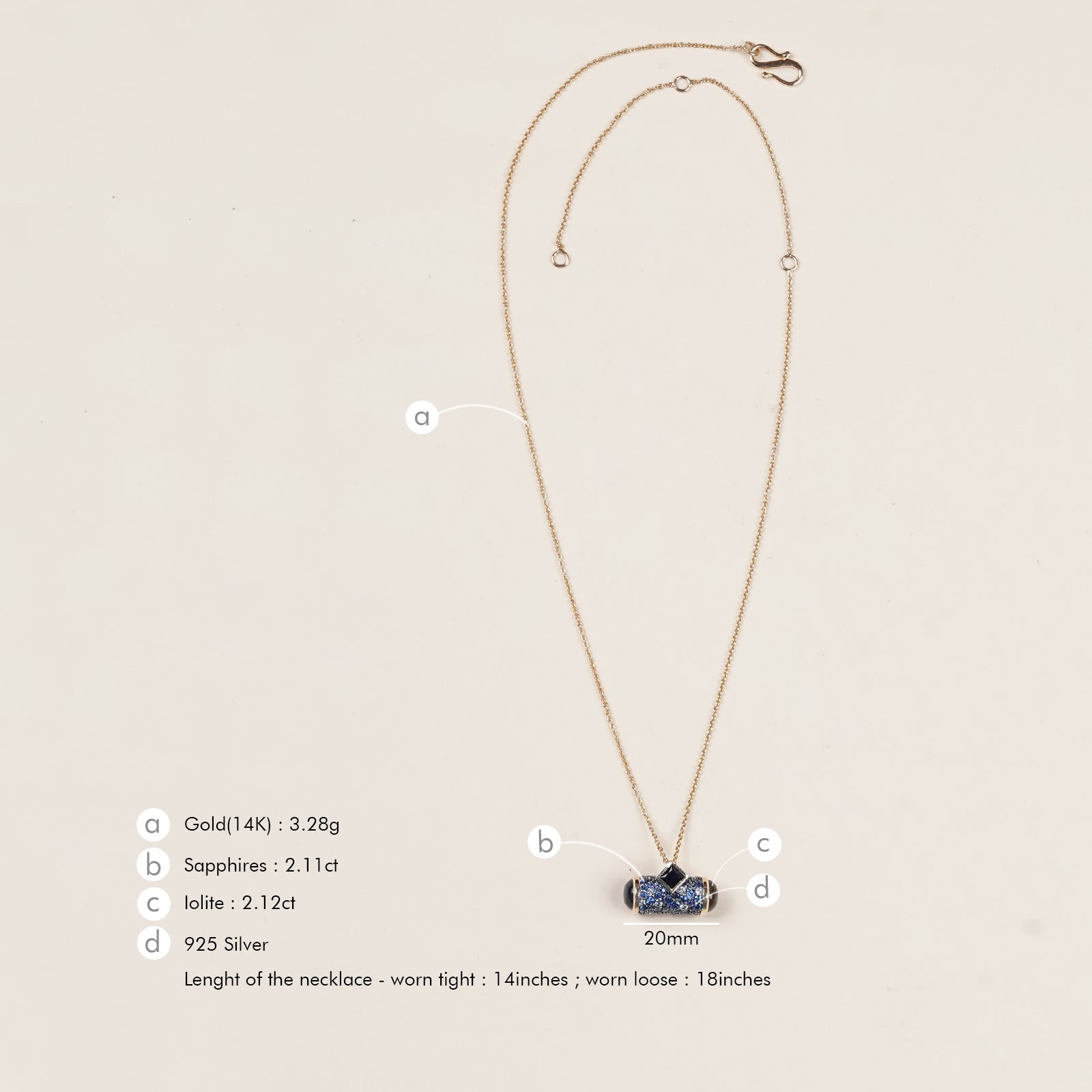 Evra Sky Pendant Necklace