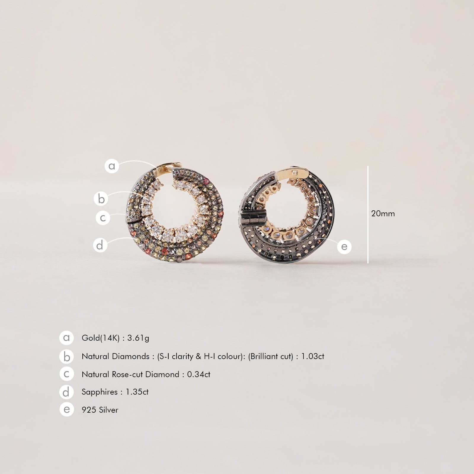 Felicia Honey Earrings