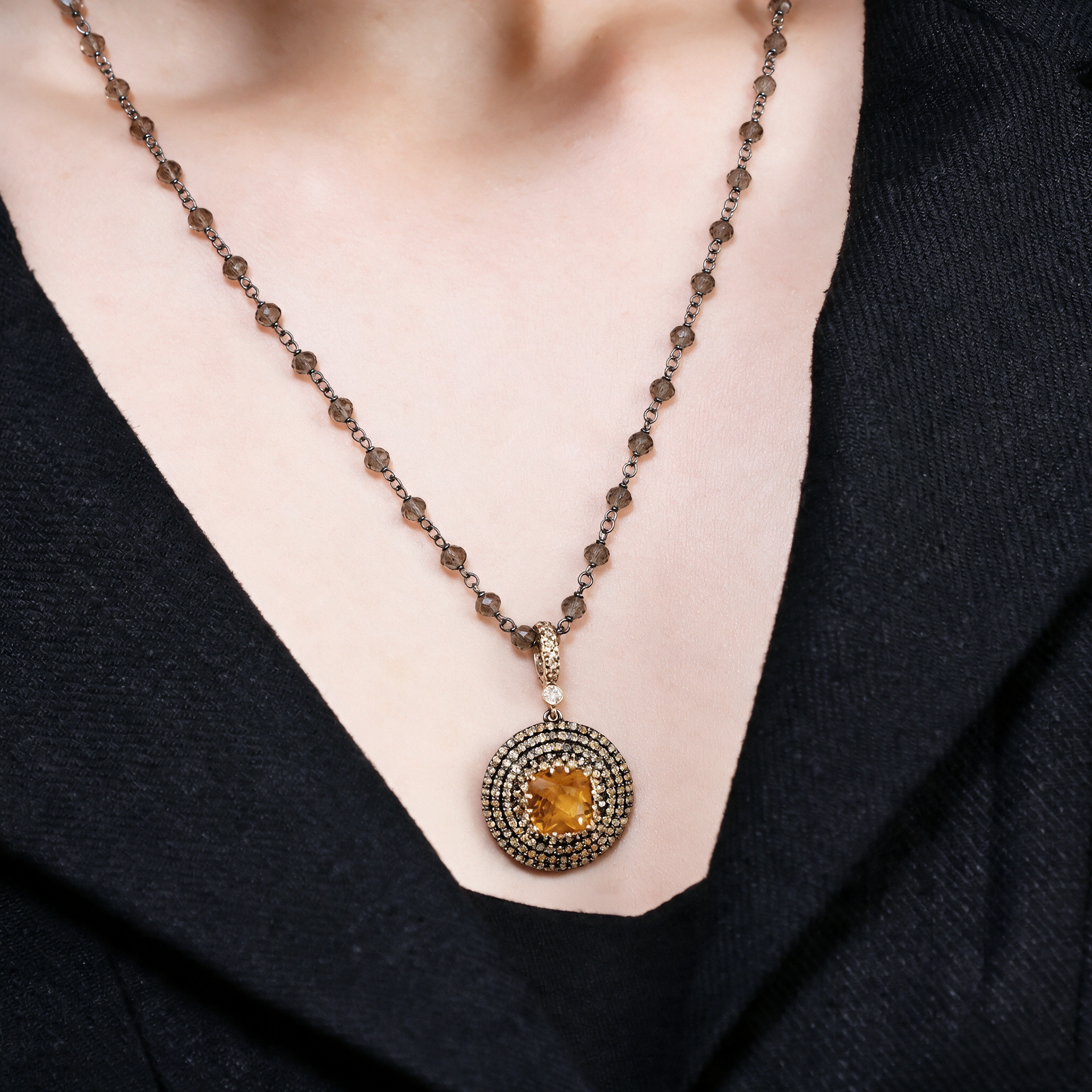 Felix Honey Pendant Necklace
