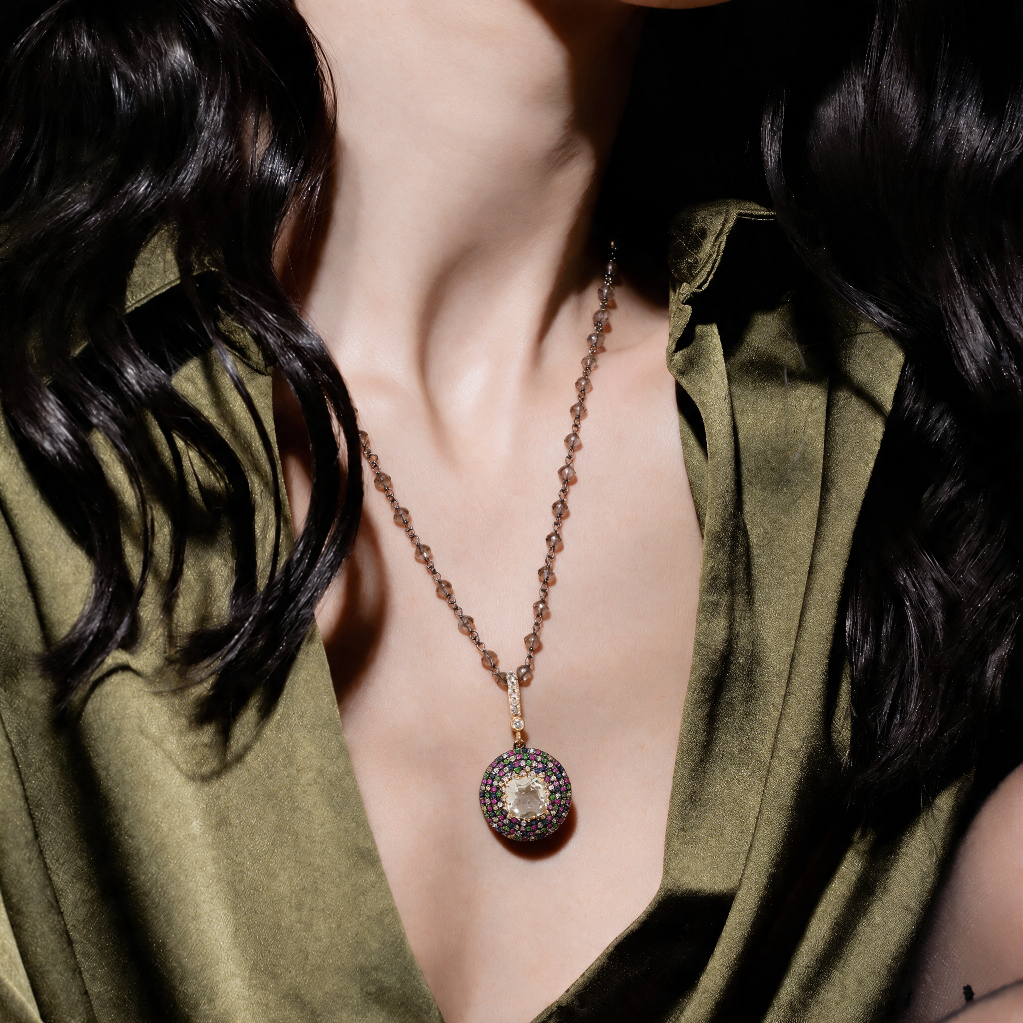 Felix Orchid Pendant Necklace