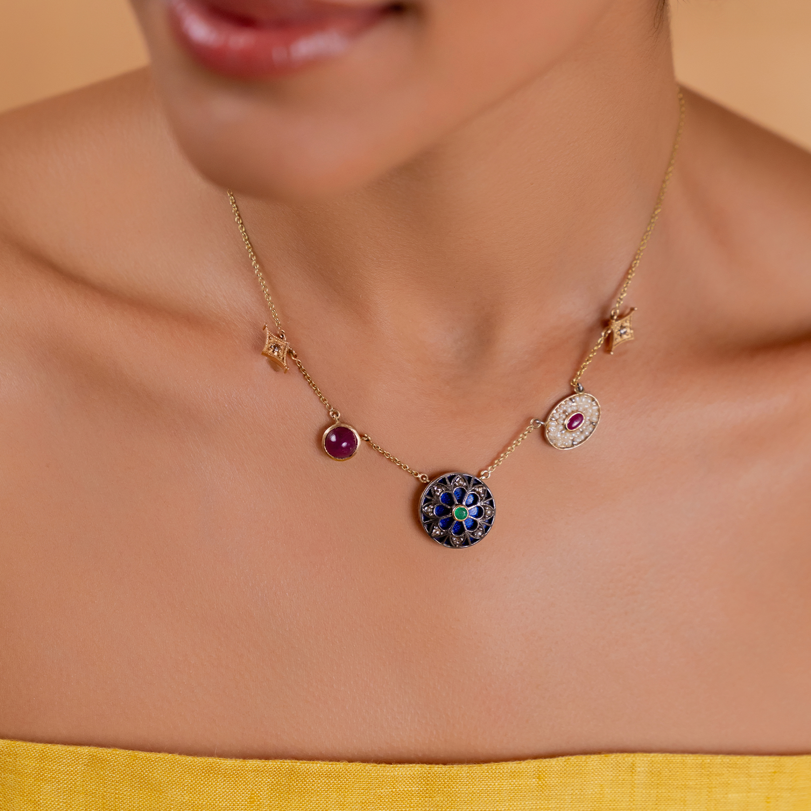 Firdos Charm Necklace