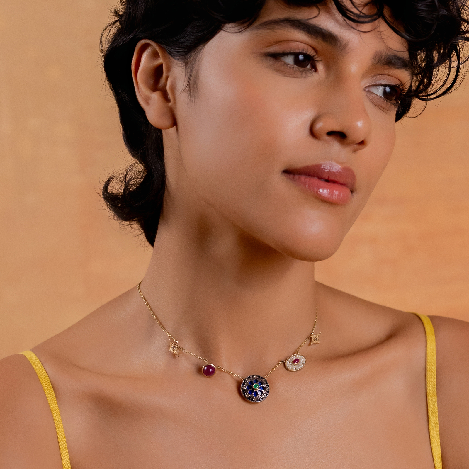 Firdos Charm Necklace