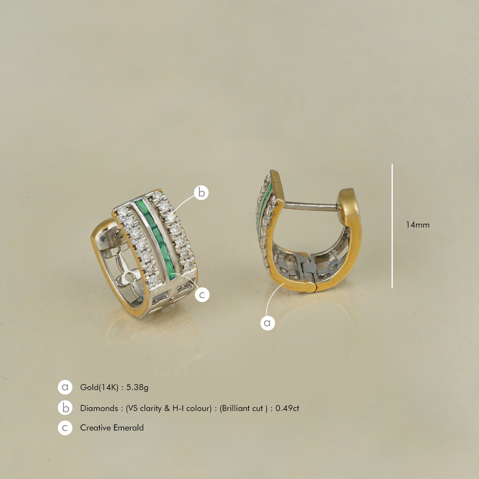 Freida Emerald Earrings