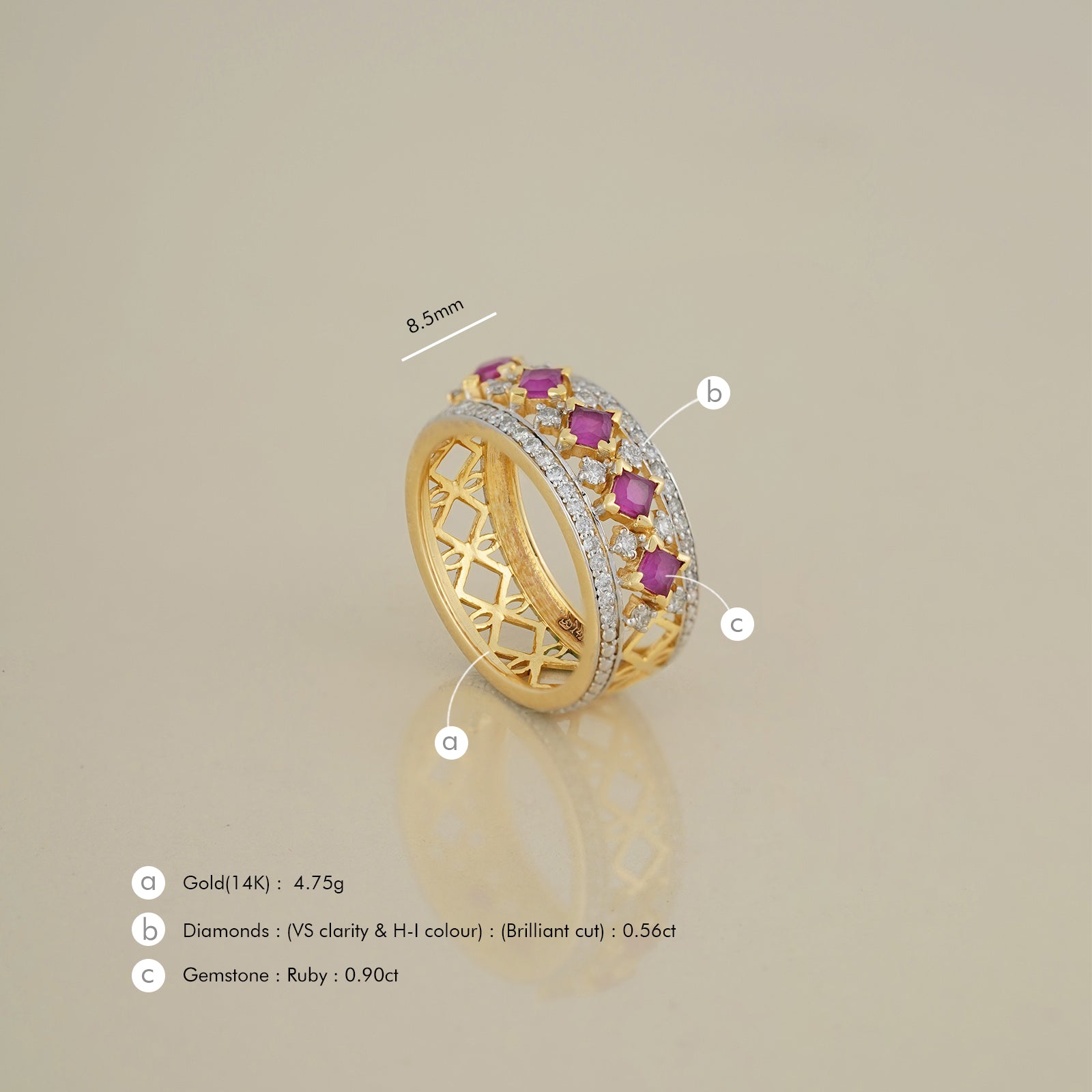 Freida Ruby Ring