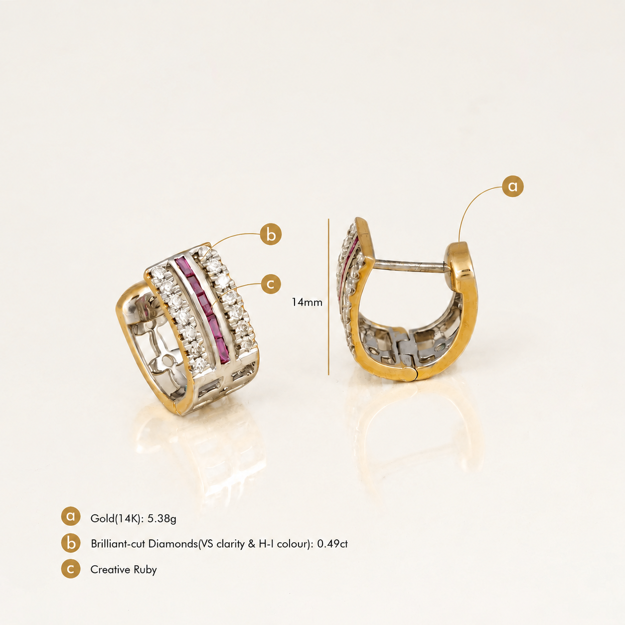Freida Ruby Earrings