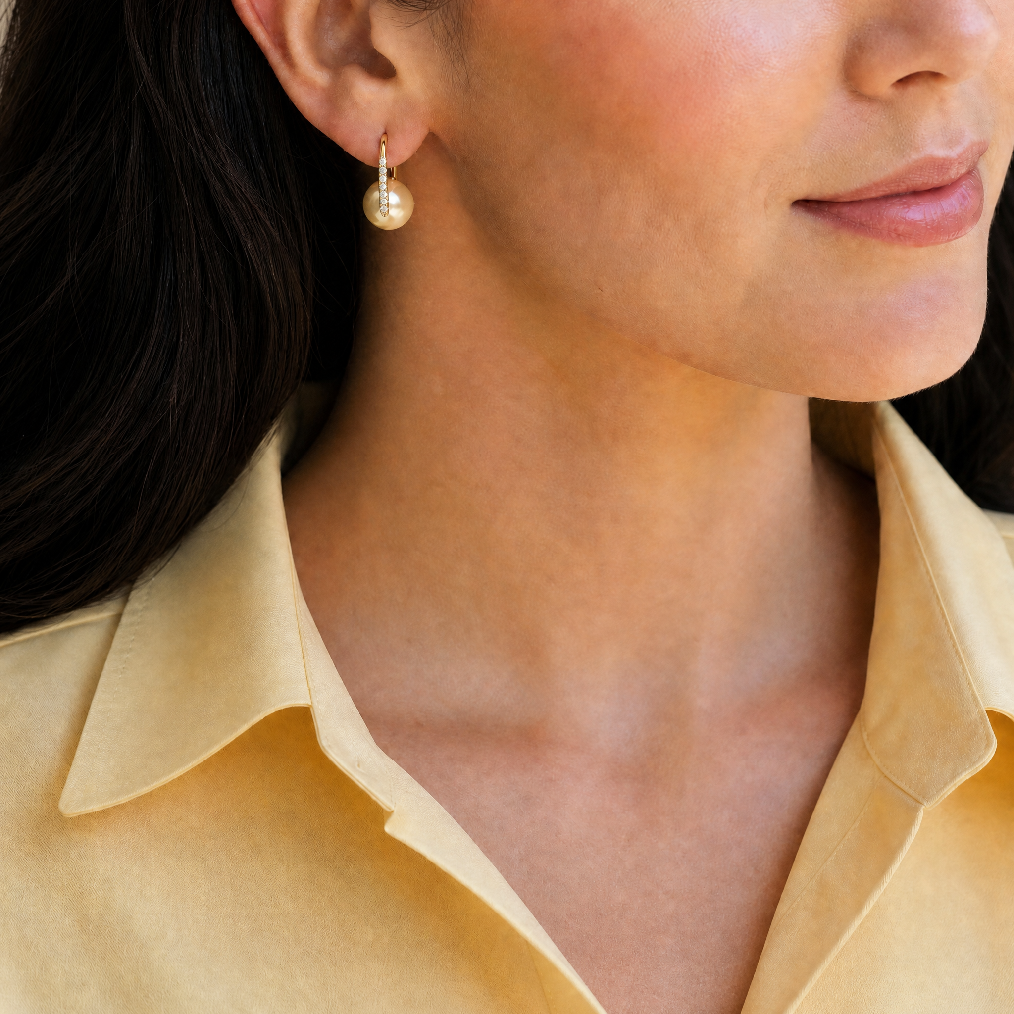 Grace Kelly South Sea Pearl Earrings